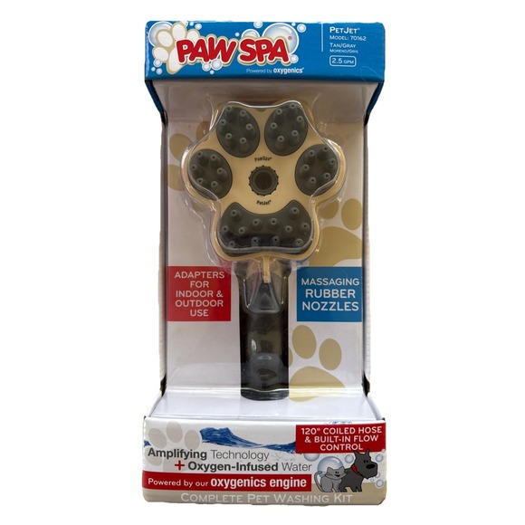 Oxygenics Other - Paw Spa Jet Shower Pet Washing Kit Massaging Rubber‎ Nozzle Oxygenics New In Box